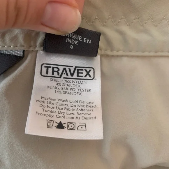 Eddie Bauer Tan Skirt with shorts underneath Size 8 - Picture 6 of 10